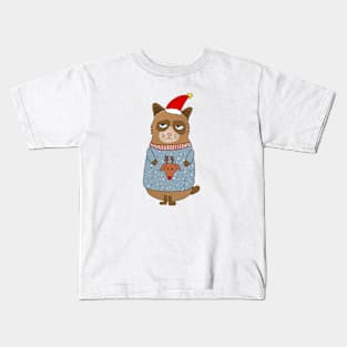 Funny Raccoon Christmas Kids T-Shirt